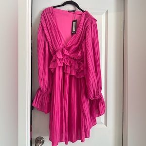 NWT Nasty Gal pink dress, size 12